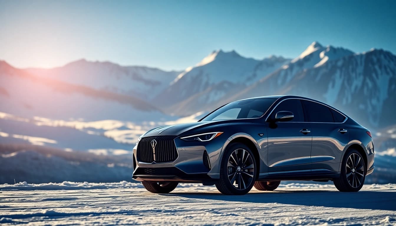 Experience seamless vancouver to whistler car service with luxurious vehicles against picturesque mountain scenery.