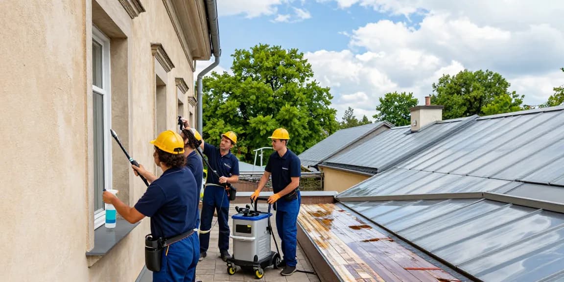 Fassaden- und Dachreinigung Twistetal durch professionelles Team mit umweltschonenden Mitteln
