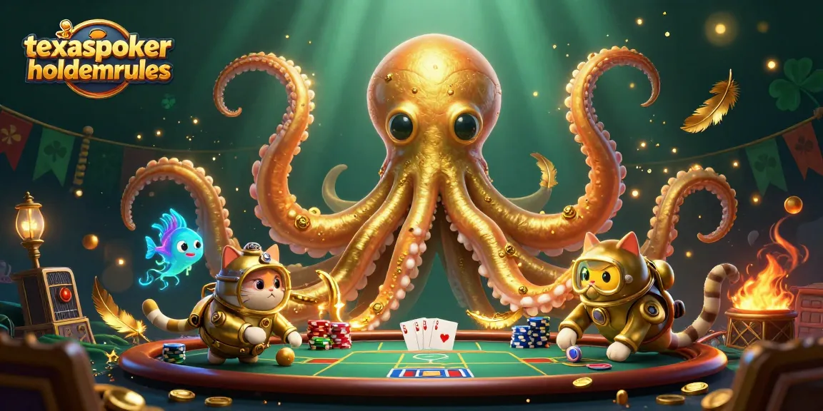 Engage with strategies on texaspokerholdemrules while navigating poker tables and chips in a dynamic scene.