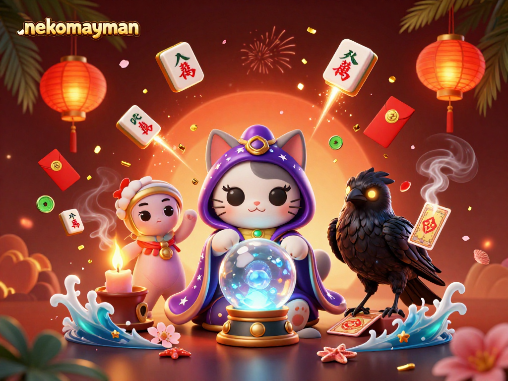 Spin the reels with nekomayman as a mystical cat fortune teller unveils jackpots in an exhilarating atmosphere.