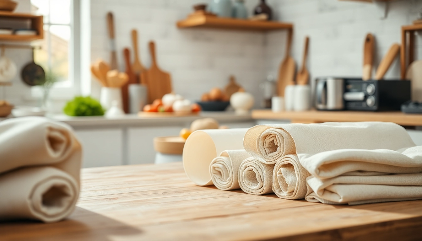 Bekijk passeerdoek per meter in een gezellige keuken, ideaal voor creatieve culinaire toepassingen.