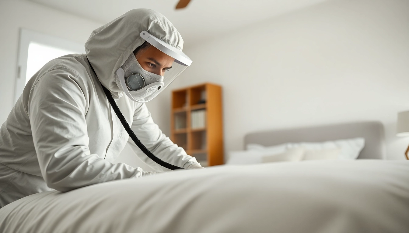 Engaging visual of effective bed bug removal techniques in a residential setting.