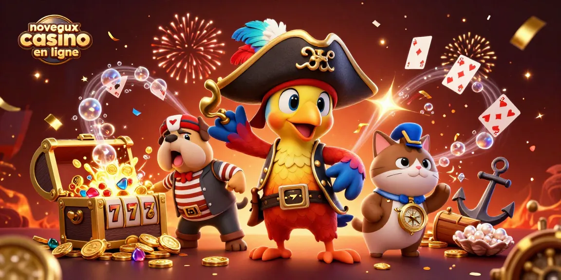 Découvrez les nouveaux casinos en ligne avec des pirates et des trésors animés.