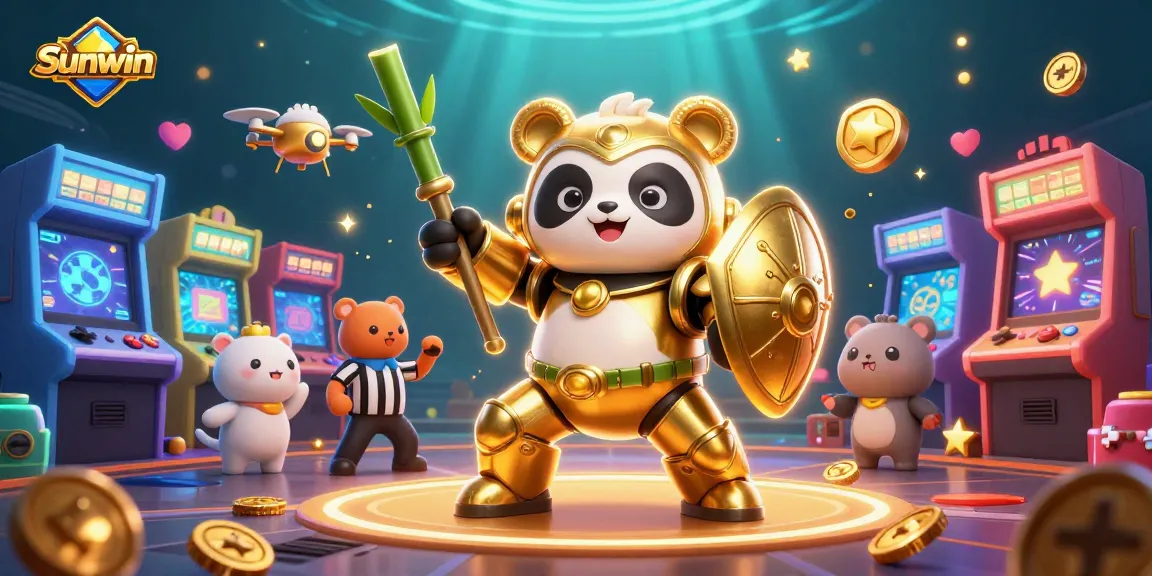 Experience the excitement of Sunwin with engaging gameplay in a vibrant casino scene.