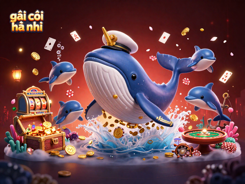 Engage with the vibrant action of gái gọi hà nội in a playful casino-themed underwater scene