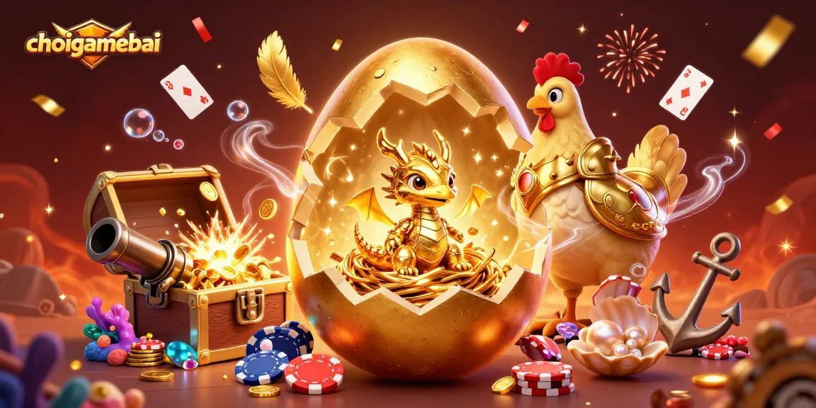 Win big with choigamebai, where a golden dragon emerges from poker chips amidst vibrant casino action.