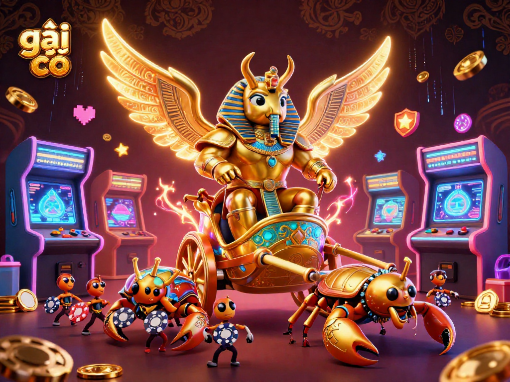 Gái gọi chiến thắng với các biểu tượng casino trong một bức tranh hấp dẫn