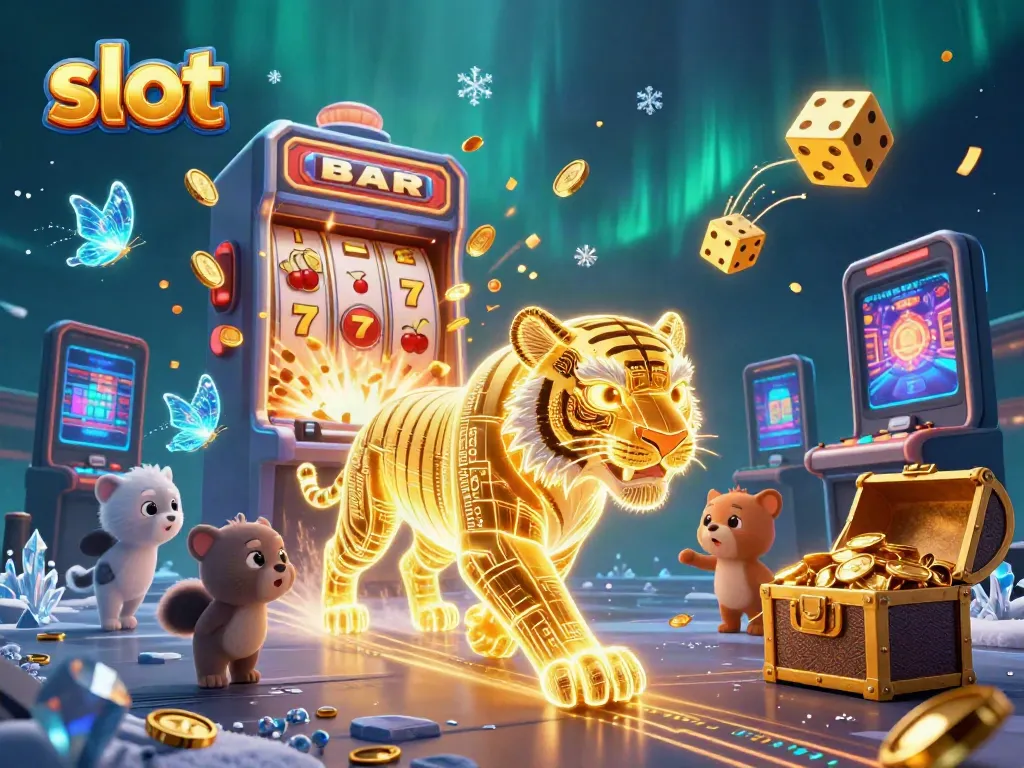 Slot mesin dengan jackpot dan karakter kasino yang spektakuler