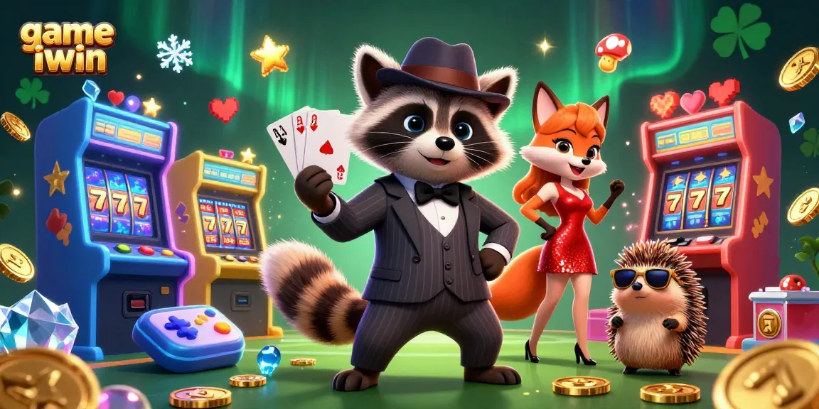 Engage with the exciting game iwin featuring rich casino elements and cartoon characters.