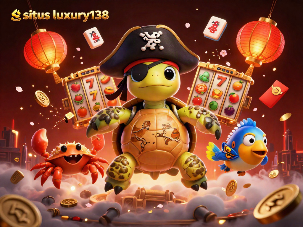 Menangkan hadiah di situs luxury138 dengan karakter kartun unik dan elemen kasino.