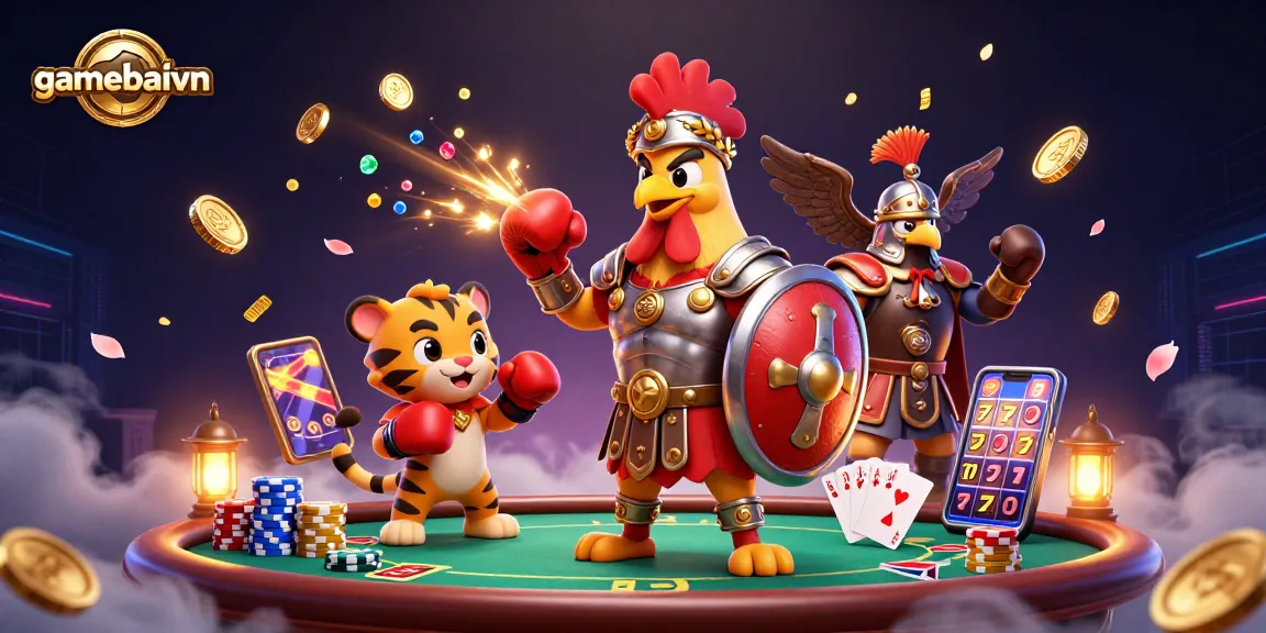 Join gamebaivn for a thrilling poker adventure in a vibrant gaming arena filled with action!