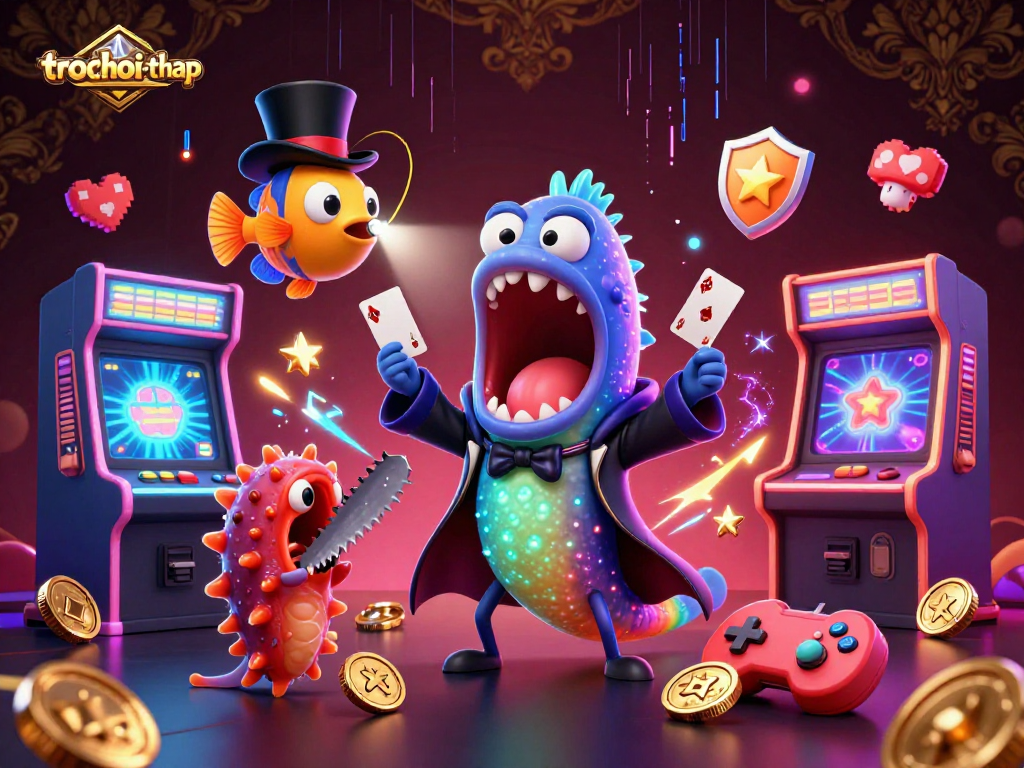 Play trochoi-thap with vibrant characters and engaging game elements showcasing immersive gambling fun.
