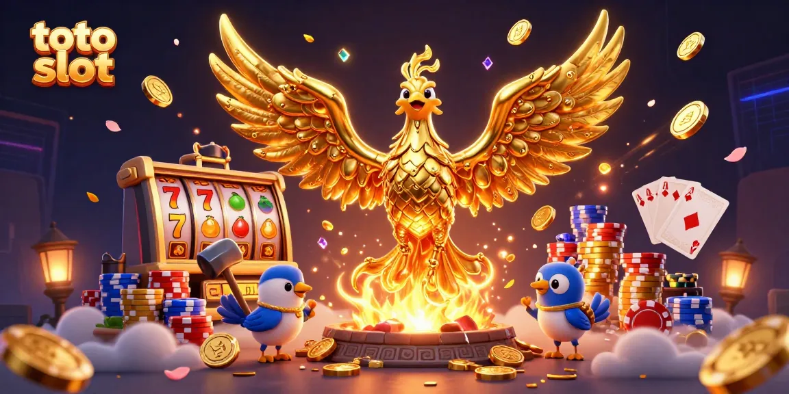 Engage with thrilling toto slot games featuring a molten phoenix and dazzling symbols.