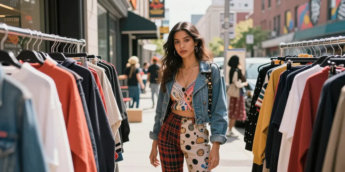 Consulenza d'immagine Milano: donna alla moda esplorando il suo stile unico in un vivace ambiente urbano.