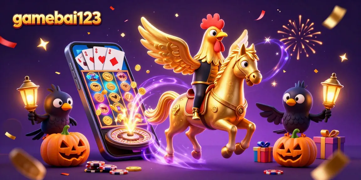 Experience the thrill of gamebai123 with vibrant casino elements, dazzling characters, and dynamic gameplay in a magical setting.