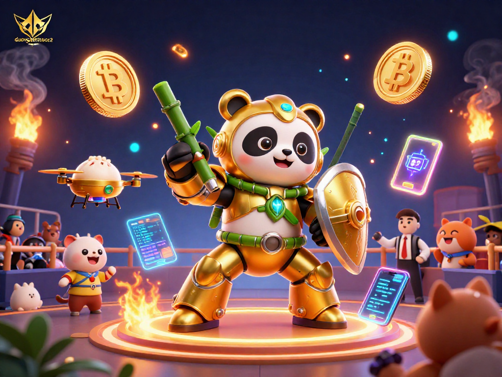 Engage with duongmatchuoc2 as golden panda battles in a vibrant, rich casino arena.