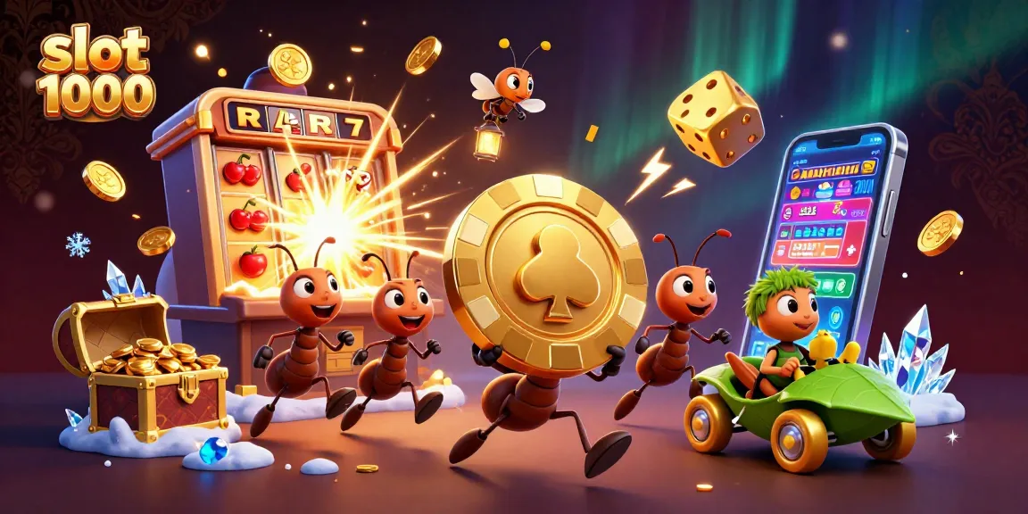 Permainan slot 1000 yang mengasyikkan dengan karakter lucu dalam ilustrasi 3D yang menonjol.