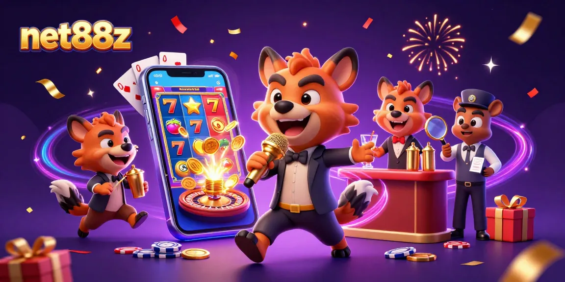 Experience laughter and gaming excitement at net88z's vibrant comedy casino.