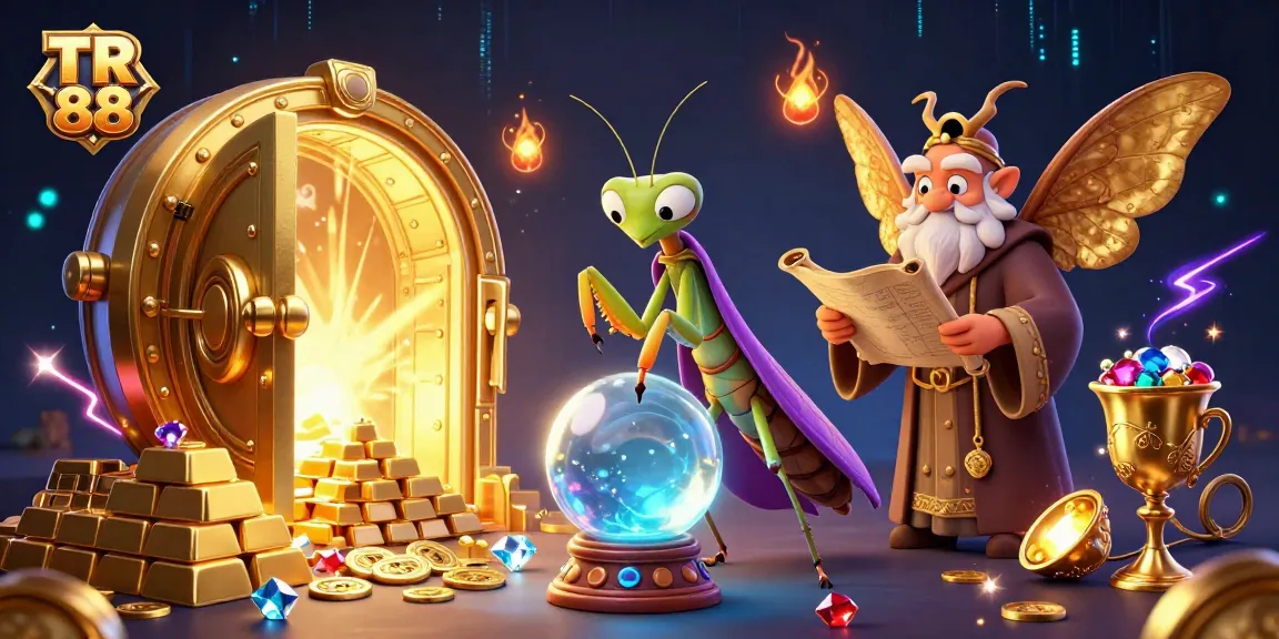Experience TR 88 with a whimsical 3D illustration of fortune tellers and treasure!