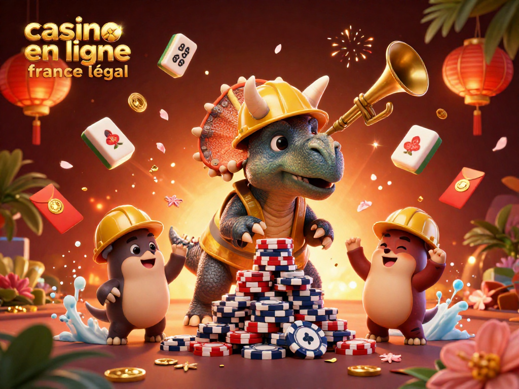 Jouez en toute sécurité sur un casino en ligne légal en France avec des animations de triceratops et des récompenses.