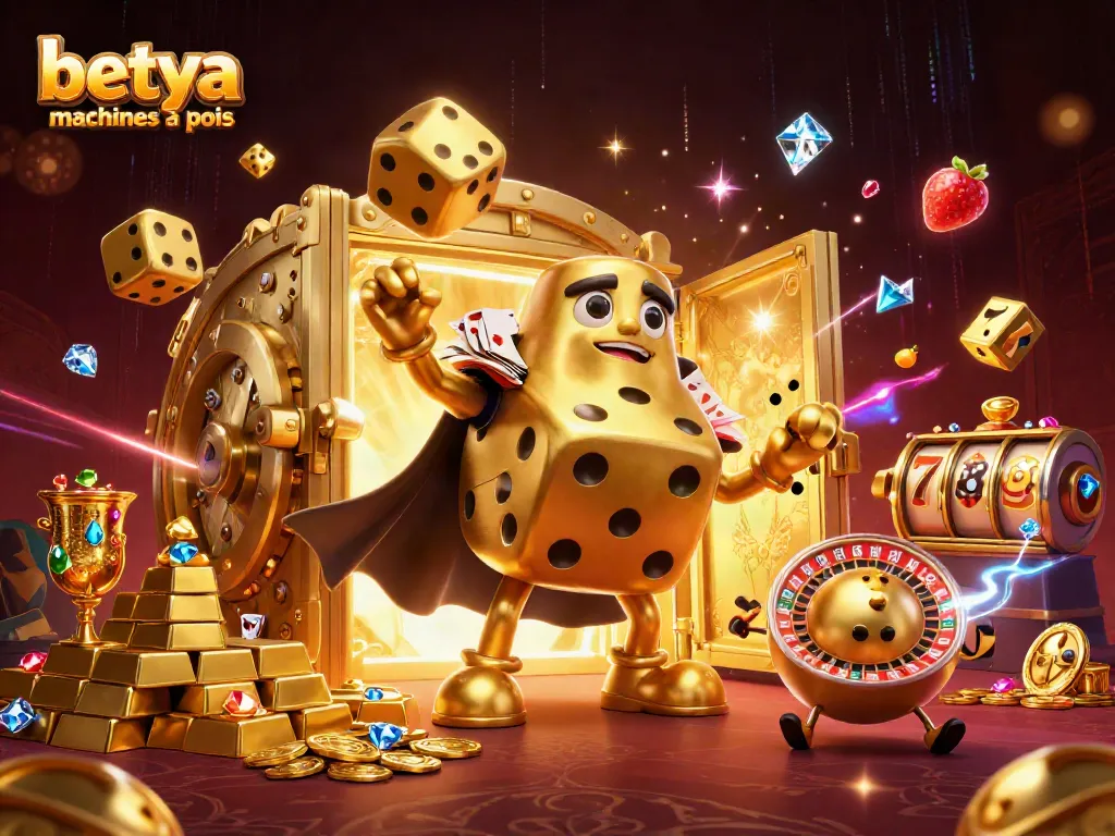 Experience the thrill of betya machines à sous with vibrant 3D characters and dynamic casino elements.