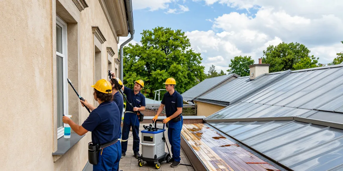 Fassaden- und Dachreinigung Twistetal durch professionelles Team mit umweltschonenden Mitteln