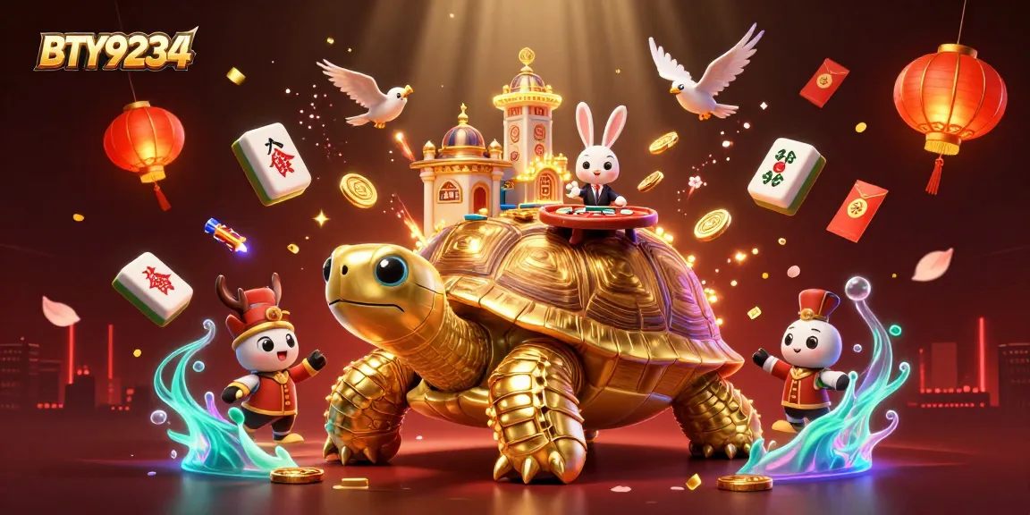 Experience the exhilarating BTY9234 casino scene with captivating characters and vibrant elements.