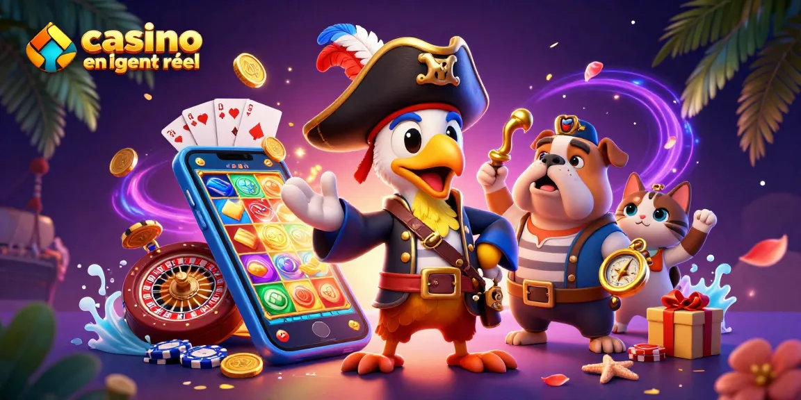 Découvrez des jeux captivants sur le casino en ligne argent réel avec des personnages animés.