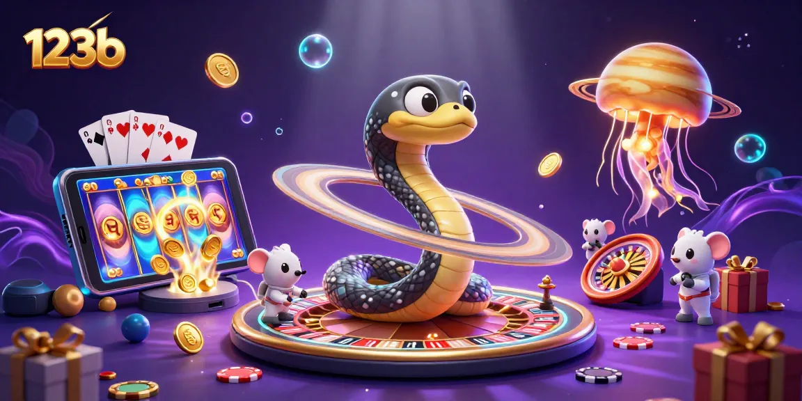 Place bets on the cosmic roulette wheel with 123b's playful astronaut mice during a stellar casino adventure.