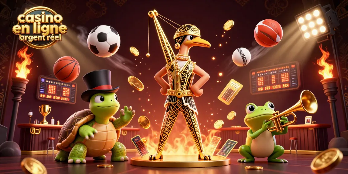Plongez dans l'univers excitant du casino en ligne argent réel avec cette illustration dynamique.