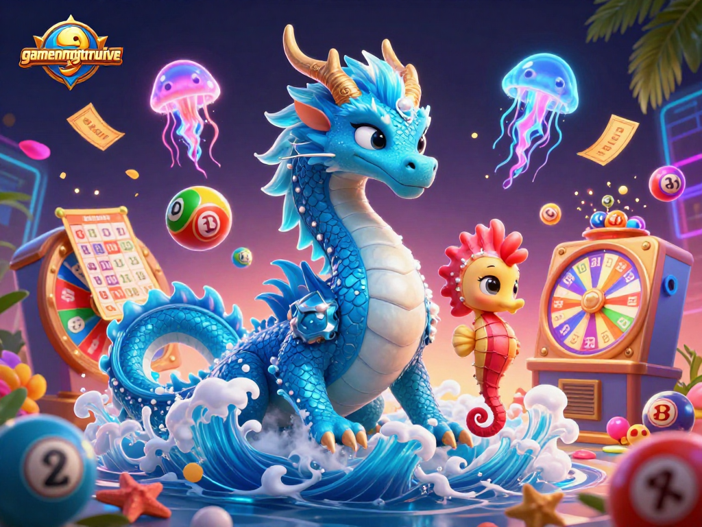 Engage with gamenongtraivuive through vibrant casino-themed digital illustration showcasing lively elements