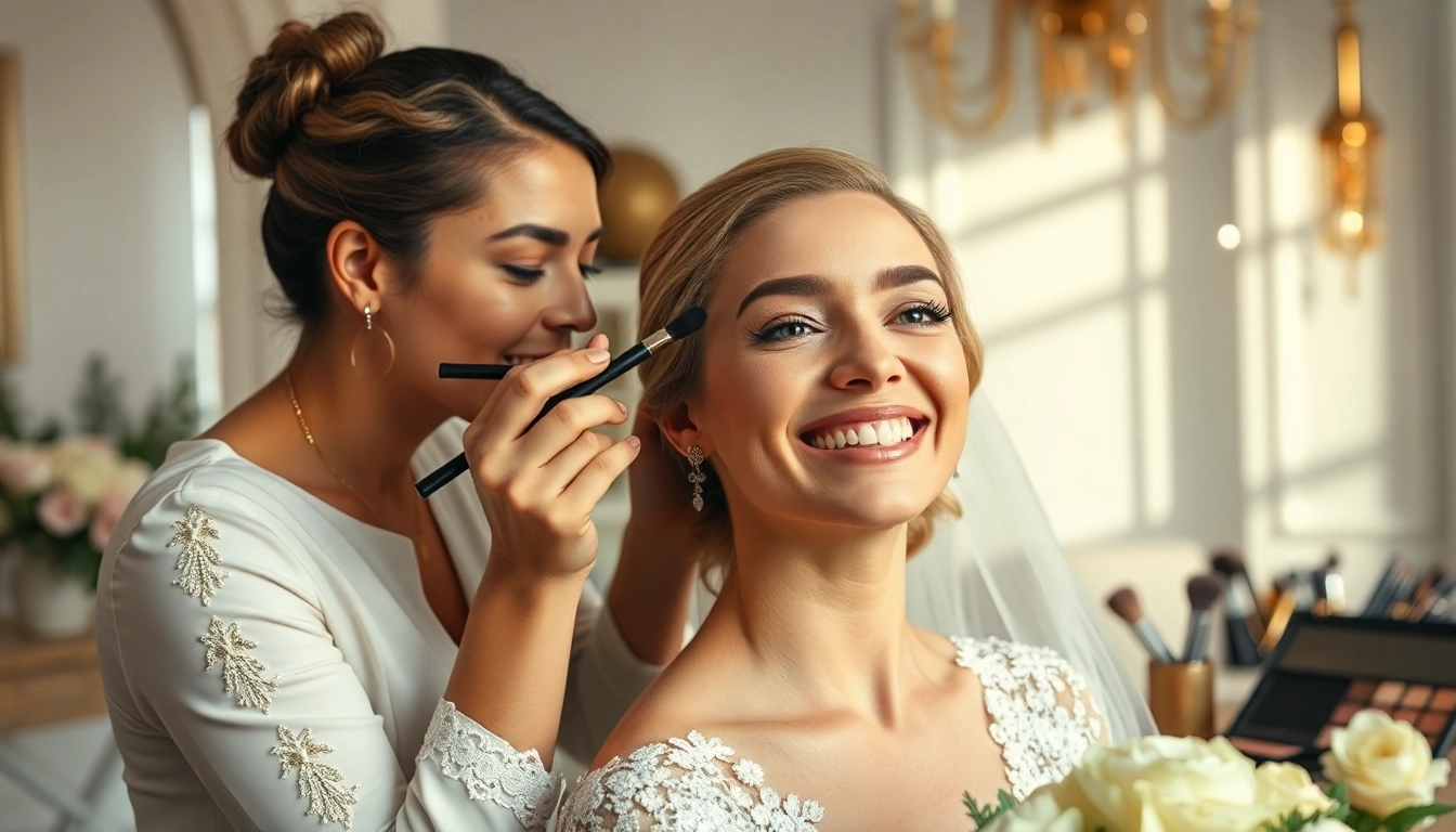 Elevate your look with Dallas bridal glam team providing exquisite bridal makeup.