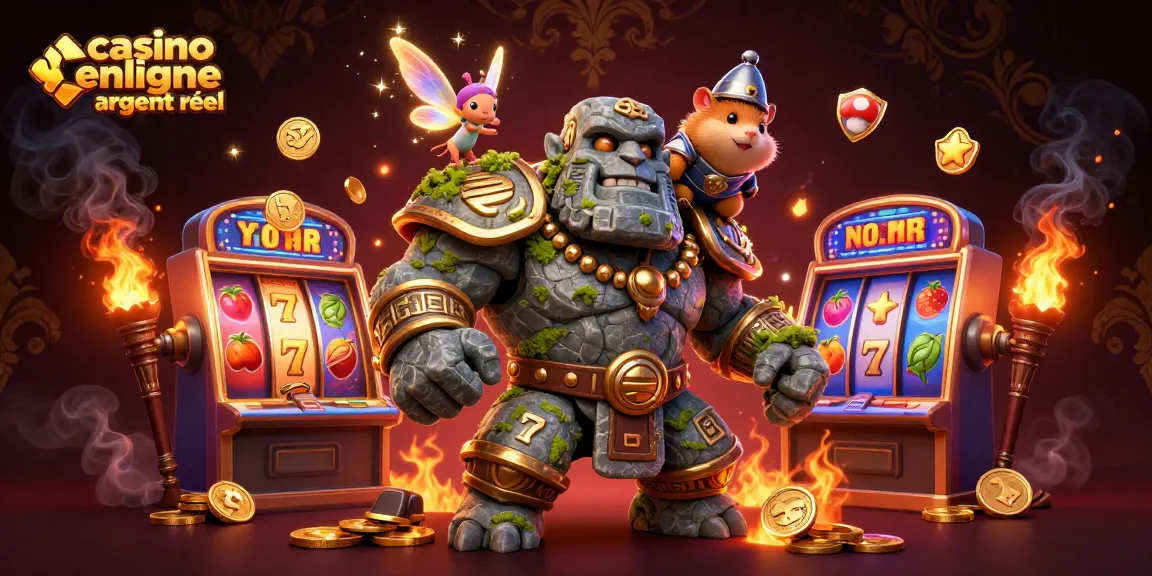 Jouez avec enthousiasme au casino en ligne argent réel où un golem animé, une fée magique et un hamster guerrier s'aventurent.