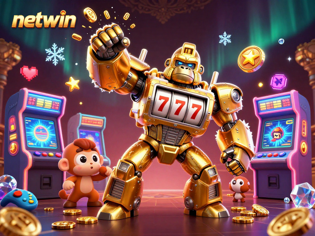 Engage in thrilling gameplay at netwin with a dynamic transformation of a gorilla mech igniting excitement.