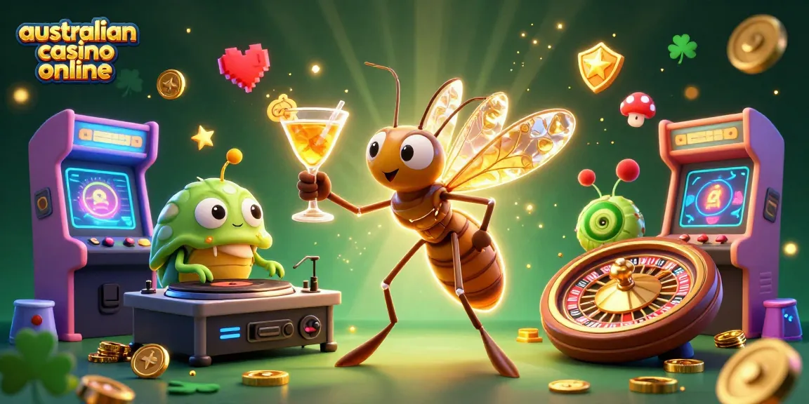 Experience the excitement of australian casino online with vibrant casino characters and game elements.