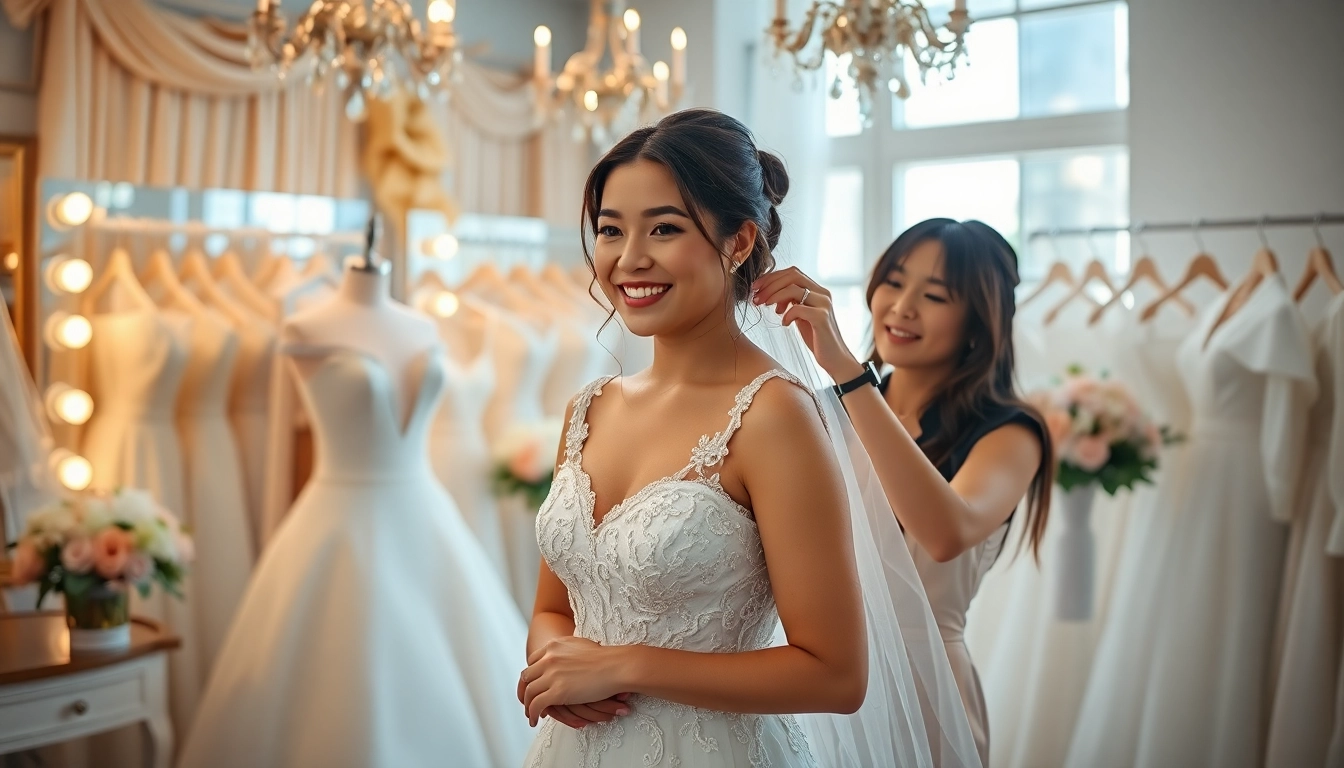 Rendi unico il tuo look con Bridal styling e accessori eleganti in un salone luminoso.