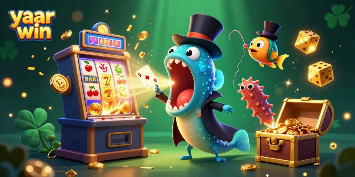 Experience the thrill of yaar win with a magical underwater casino scene featuring unique characters and exciting game elements.