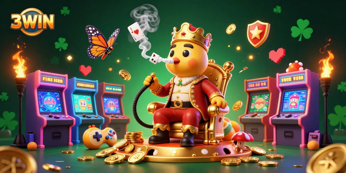 Experience thrilling casino adventure with 3WIN, featuring vibrant 3D game scenes and engaging graphics.