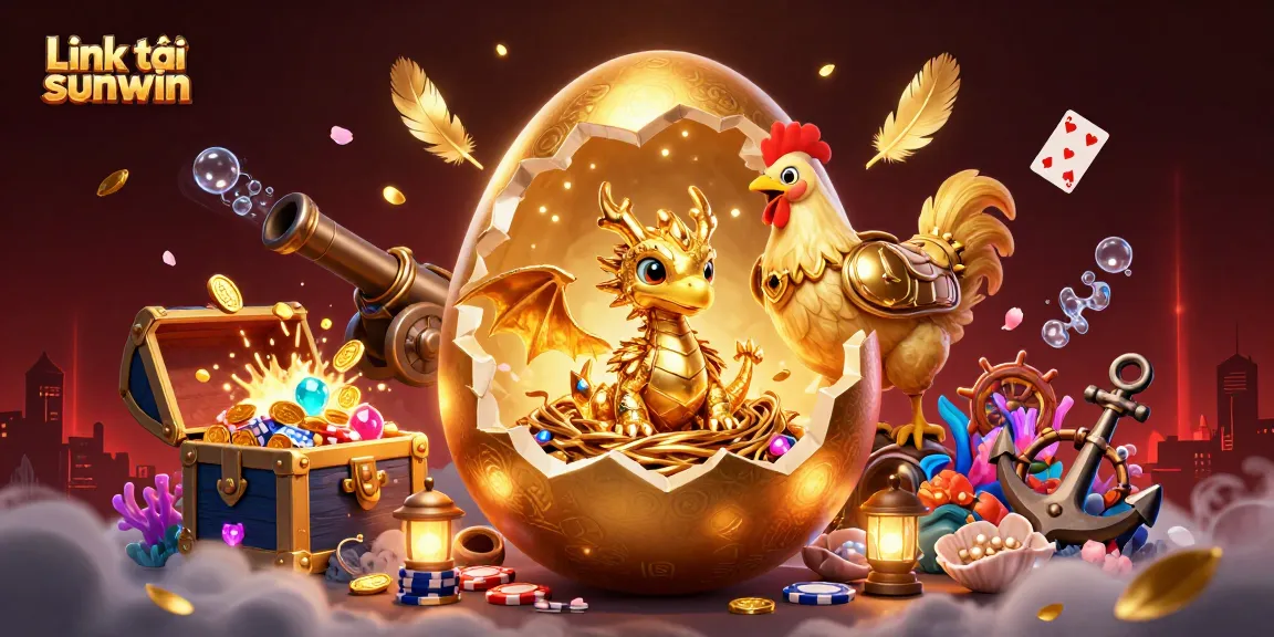 Link tải sunwin reveals vibrant gold dragon and poker chips amidst dynamic casino elements.
