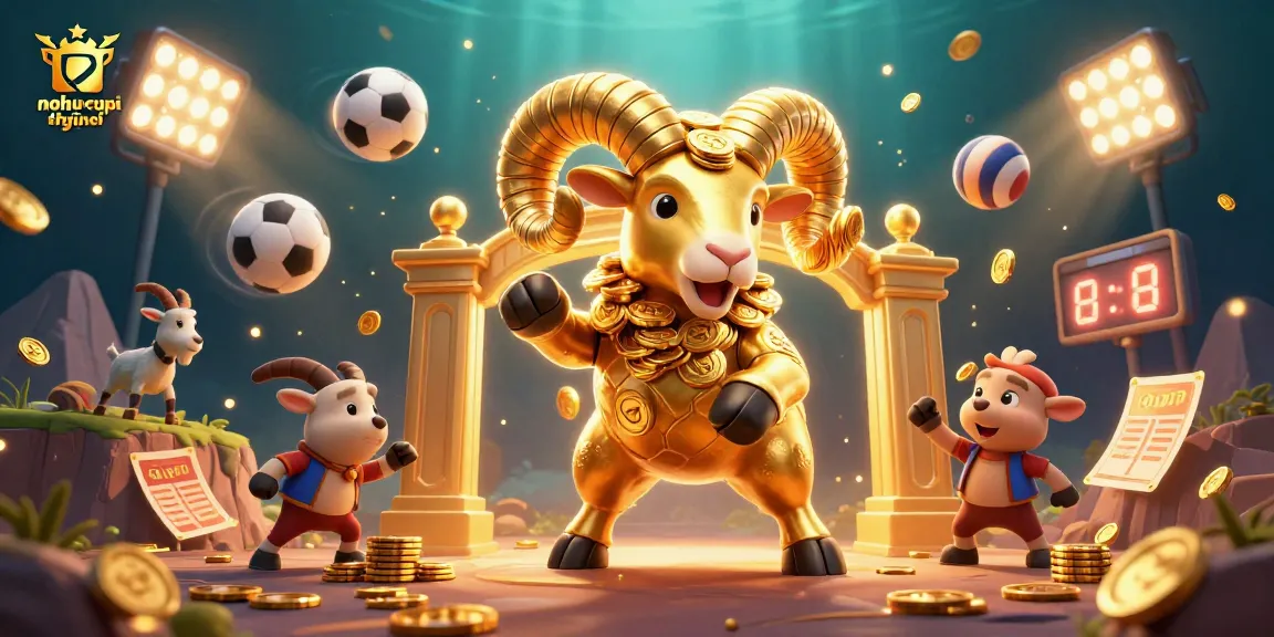 Experience thrilling action with nohu-cupthegioi as a golden ram charges through a vibrant sports scene.